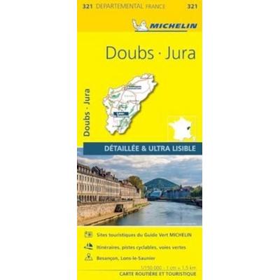 Doubs, Jura - Michelin Local Map 321, Karte von Michelin, Michelin, 978-2-06-720223-8