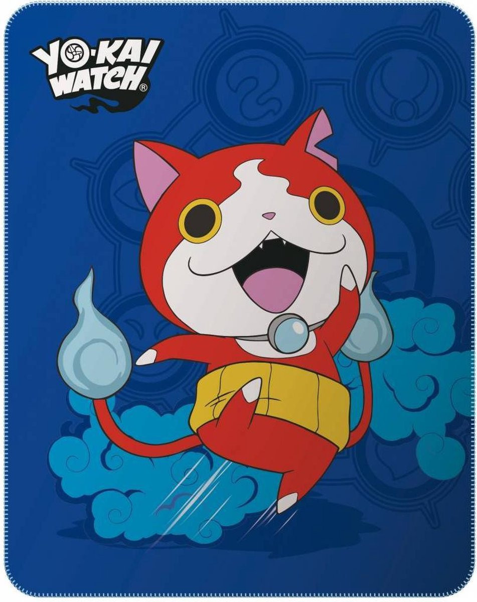 Yo-Kai Watch Fleeceplaid voor kinderen - Blauw - 110 x 140 cm