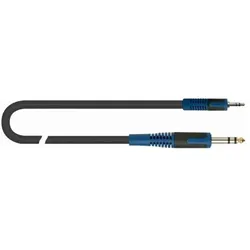 Quik Lok RKSA/139-2 Minijack TRS Stereo 3.5 / Jack TRS Stereo 6.3 2 mt (2 m), Audiokabel