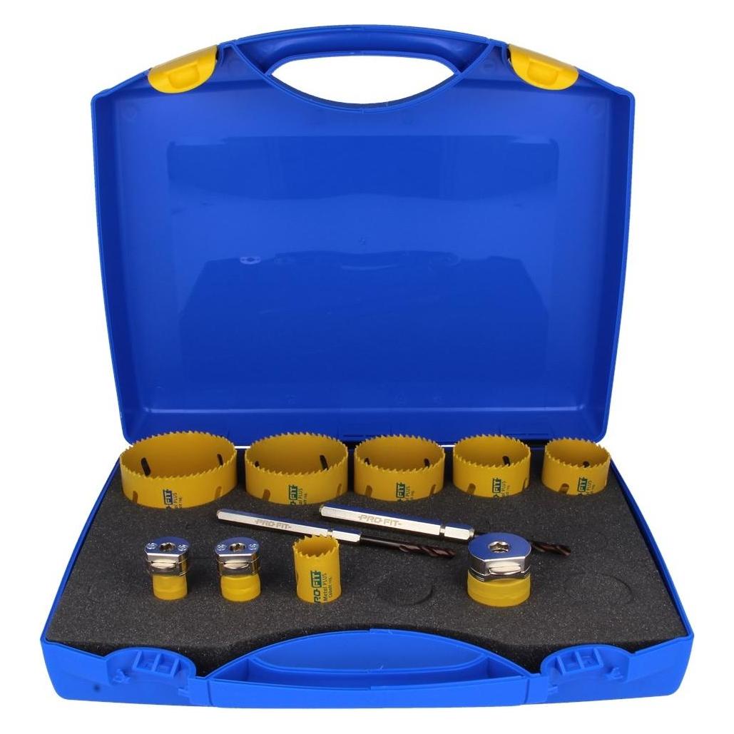 Pro-Fit Profit Bi-Metall HSS Lochsägen Satz PLUS 11 teilig (19 mm, 22 mm, 25 mm, 35 mm, 43 mm, 51 mm, 60 mm, 68 mm, 76 mm) (8714757016284)