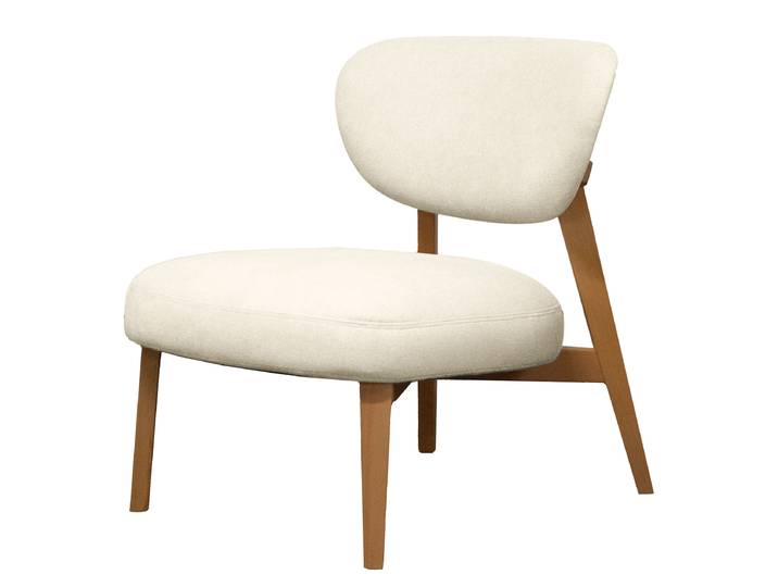 Sessel Beige Webstoff Stormy 65 x 75 x 70cm