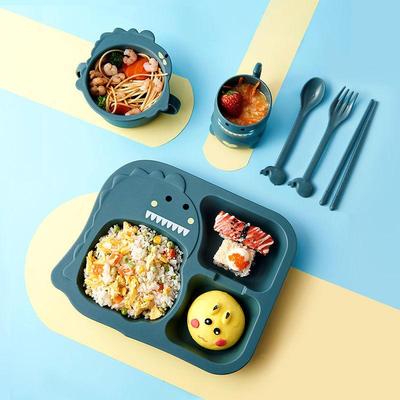 Smart Shopping Spot Dinosaur Kids Tableware Suit, Easy Clean Spoon Fork Dinnerware Set For Children Dinosaur Kids Tableware Suit, Easy Clean Spoon Fork Dinnerware Set For Children