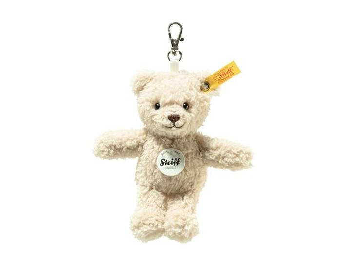 Steiff Hanger Ben teddybeer 12 cm, Soft Cuddly Friends sleutelhanger, knuffeldierhanger, teddybeer van knuffelzacht pluche, knuffeldierhanger met sleutelring