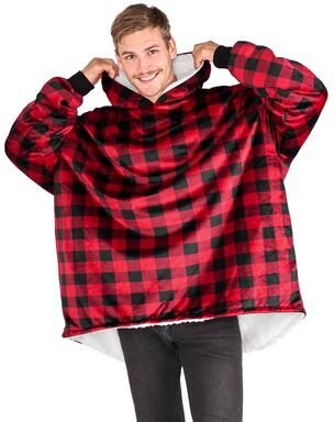 Bare Homey B-Cozy Oversized Sherpa Wearable Blanket