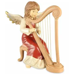 Goebel, Christbaumschmuck, Engel Sanfte Melodie, Steingut, Bordeaux, Limited Edition, 36 cm, 41650291