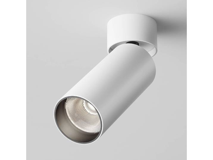 LED-Deckenleuchte Focus Ø 5cm Weiß/Weiß Aluminium LED LED-Platine