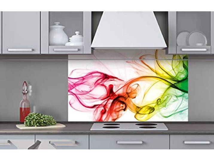 Dimex Küchenrückwand Verbundplatte Rauch 100 x 60 cm Spritzschutz Küche für Herd & Spüle Premium Qualität Acrylglas, Stärke 5 mm - Made in EU