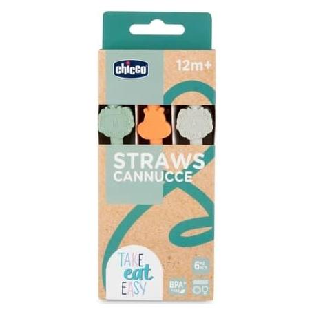 Chicco Strohhalme aus Silikon 12m+ (6x) (00010254000000)