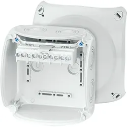 HENSEL Abzweigdose Klemme IP66/IP67/IP69 KF 0606 G 10qmm 130x130x77mm quadrat