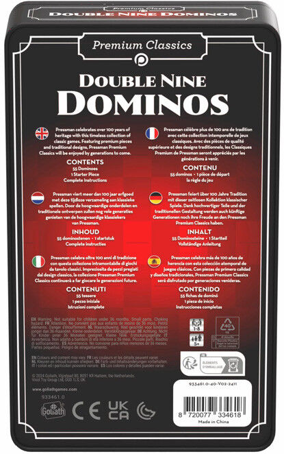 Dominoes Double 9 Premium Classics - Goliath