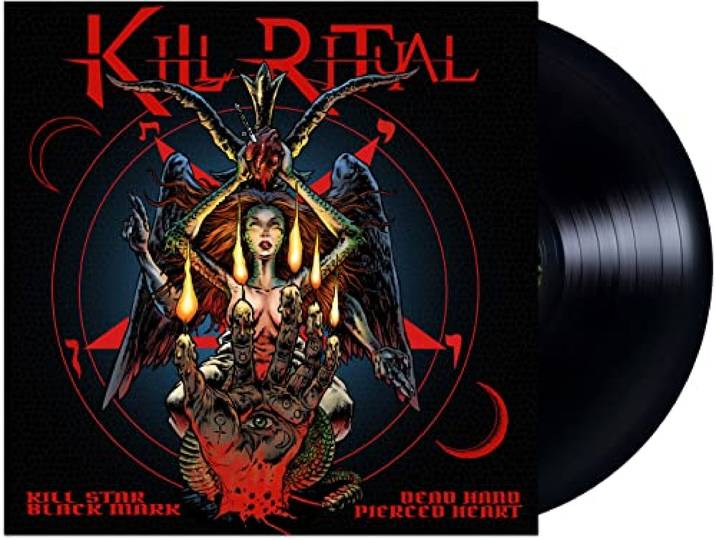Kill Star Black Mark Dead Hand Pierced Heart