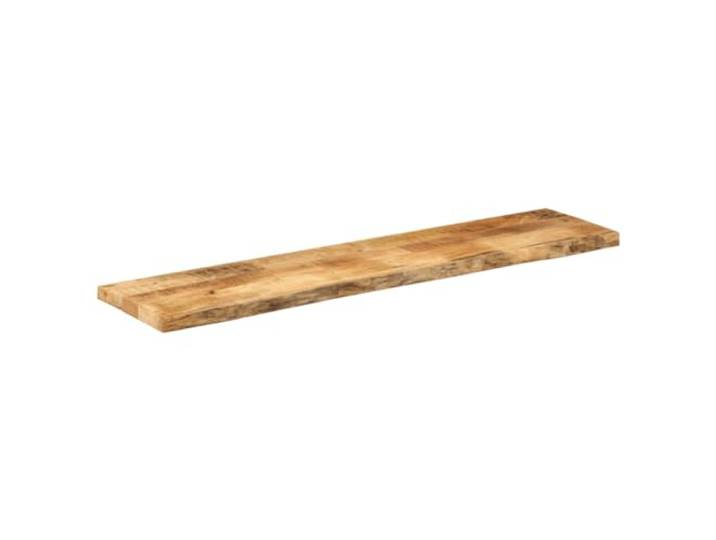 Tischplatte Mangoholz 160x40x3,8 cm für Rand Rustikal Massives Mangoholz, randvoll, universell mit Standfüßen, leicht zu reinigen, einzigartige Maserung