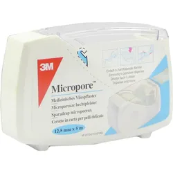 Micropore 1.25 cm x 5 M Rollenpflaster 1 ST