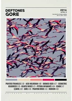 Inspired Living Deftones Album Cover Canvas Wall Art Premium Band Poster Decor 30x40cm No Frame 3