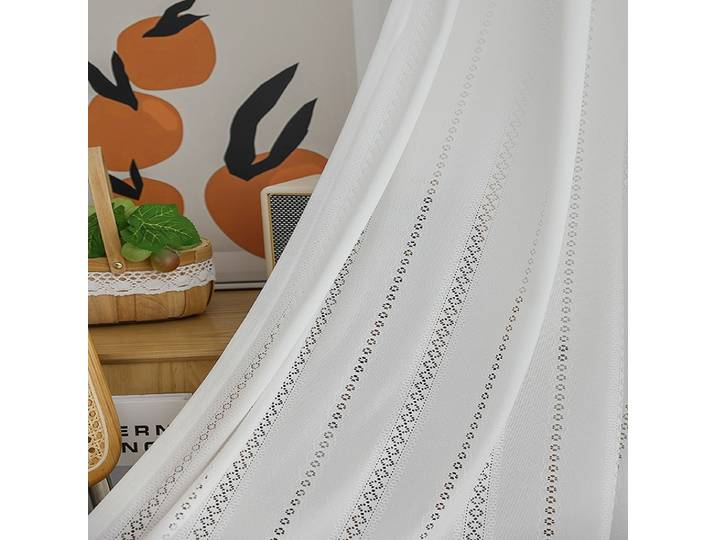Rideau ajouré japonais, fil personnalisé translucide et opaque, pour salon, chambre à coucher, fleur de prunier