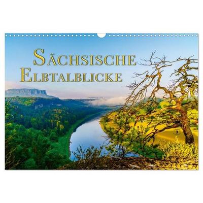 Sächsische Elbtalblicke (Wandkalender 2026 DIN A3 quer), CALVENDO Monatskalender