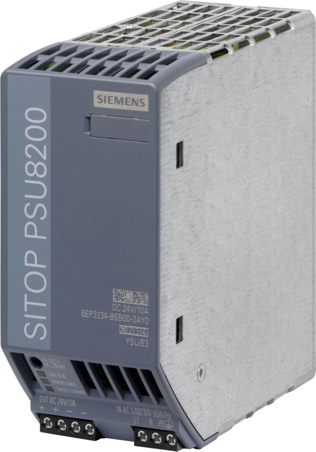 Siemens SITOP PSU8200 6EP33348SB000AY0 gereguleerde stroomvoorziening 24V/10A