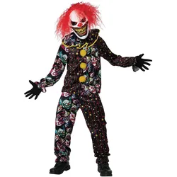 Metamorph Crazy Comic Clown Kostüm für Kinder (140, 146)