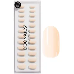 DOONAILS Soft Gel Press Ons Cheesecake Medium Round - beige