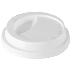6x PAPSTAR 100 Dom-Deckel PS -To Go- rund Ø 8 cm 2 cm weiss