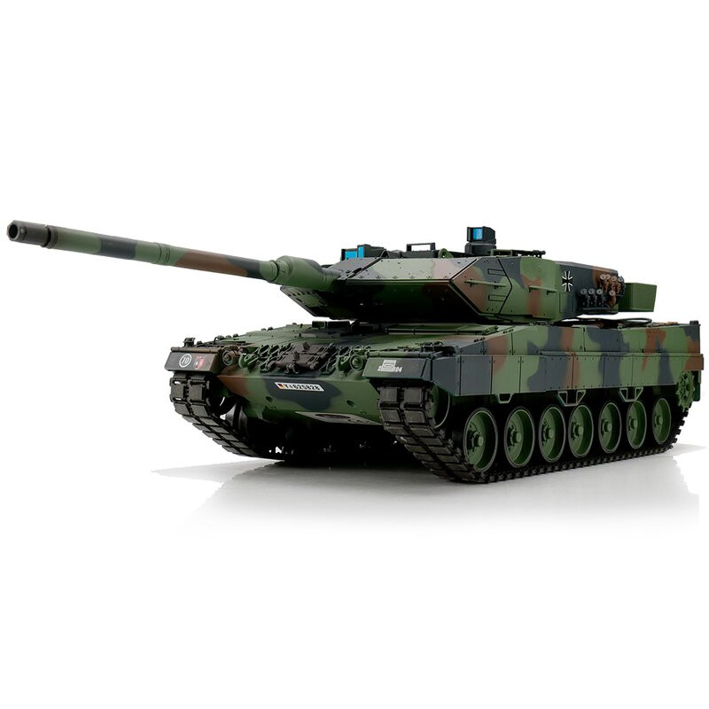 TORRO RC Leopard 2A6 Tank 1/16 met NATO camouflage en IR, BB Airsoft