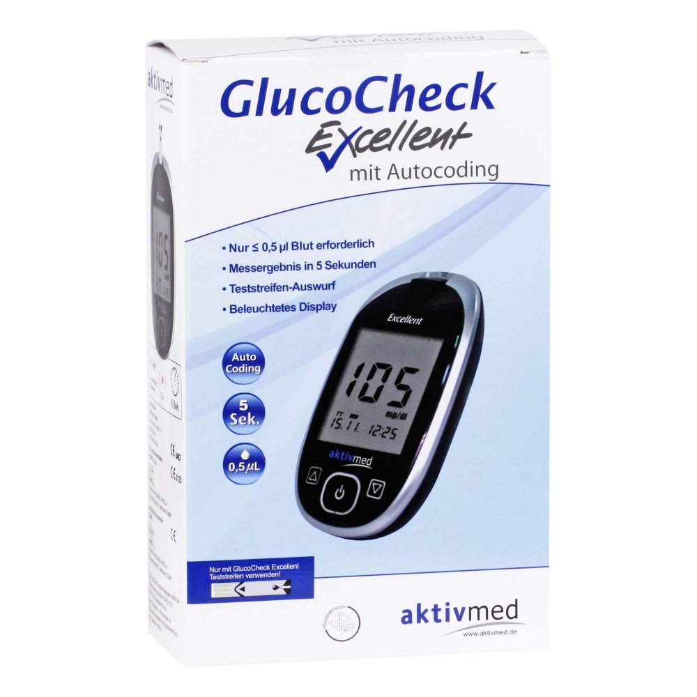 1001 Artikel Medical GmbH Gluco Check Excellent Blutzuckermessger.set mg/dl 12747678