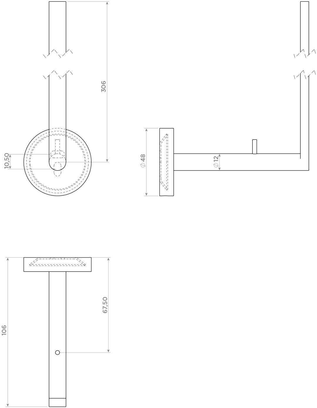 Clou Flat Reserverollenhalter
