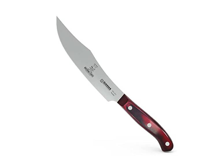 GIESSER seit 1776 - Made in Germany - Zubereitungsmesser 16 cm Rocking Chef, PremiumCut Veggie No 1, Küchenmesser, mikarta, rostfrei, deutsches Grillmesser scharf