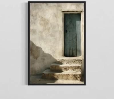 Uplift Essentials Mediterranean Minimalist Olive Tree & Pottery Canvas Art style 7 12 X 16 In