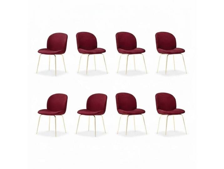 Xlmoebel Polsterstuhl Moderne Textilpolsterstühle für Esszimmer und Gastronomie (8x Stühle, 8 St), Hergestellt in Europa