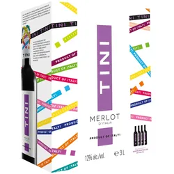 Tini Merlot Vegan Rotwein trocken Bag in Box 3 l