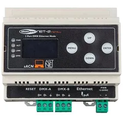 Showtec NET-2 Install, ArtNET und sACN Node, 2 Universen, mit Klemmanschlüssen