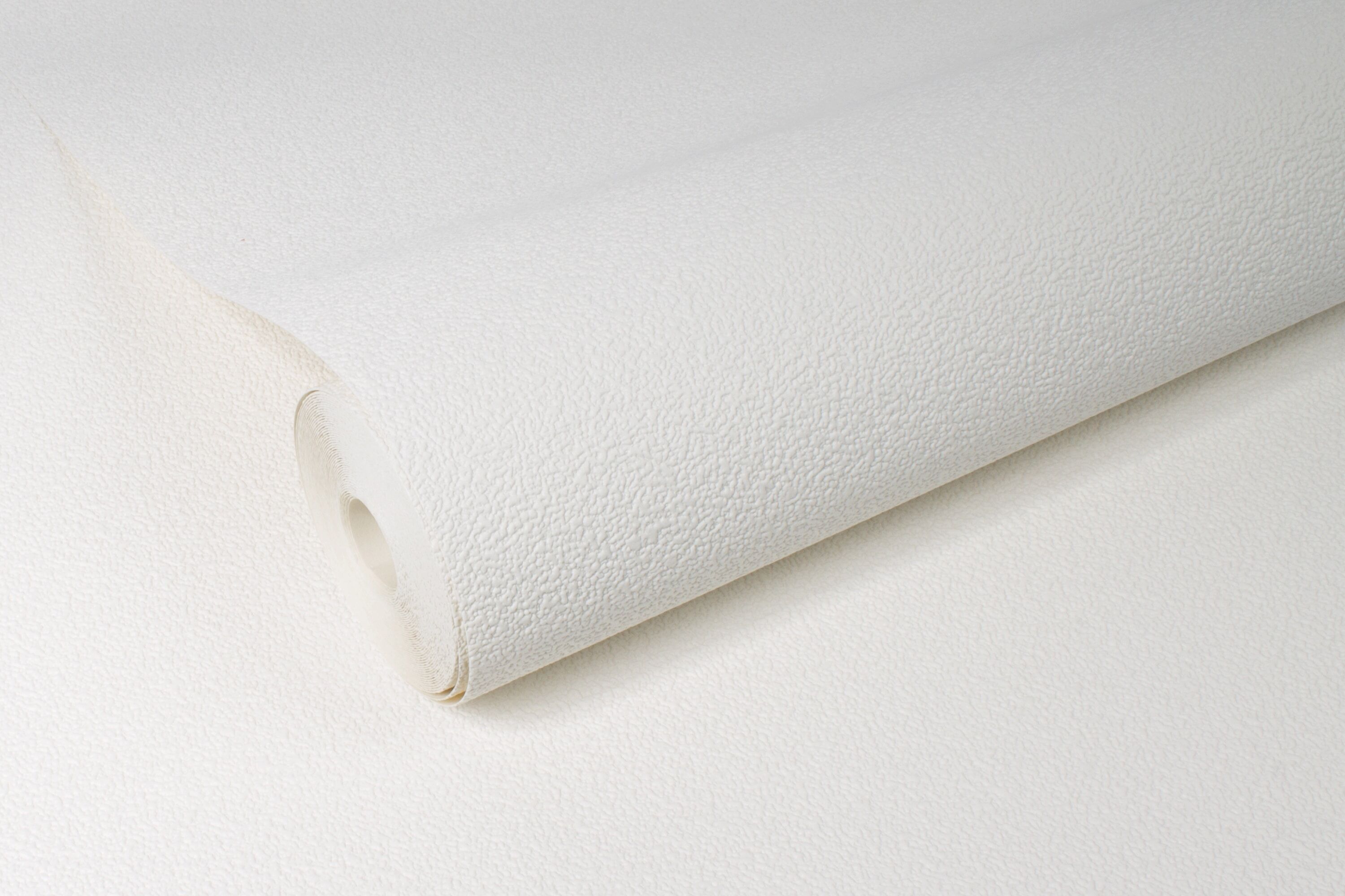 Papiertapete WOW "Speckles", weiß, B:0,52m L:10m, Papier, Tapeten, Weiß - 10m x 52cm
