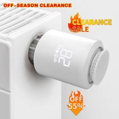 Inspired Finds Tuya Smart ZigBee 3.0 Thermostatic Radiator Valve TRV Temperature Controller With Alexa & Google Home Support me167