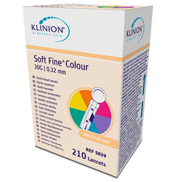 Klinion Soft fine colour Lanzetten 30 G 210 St