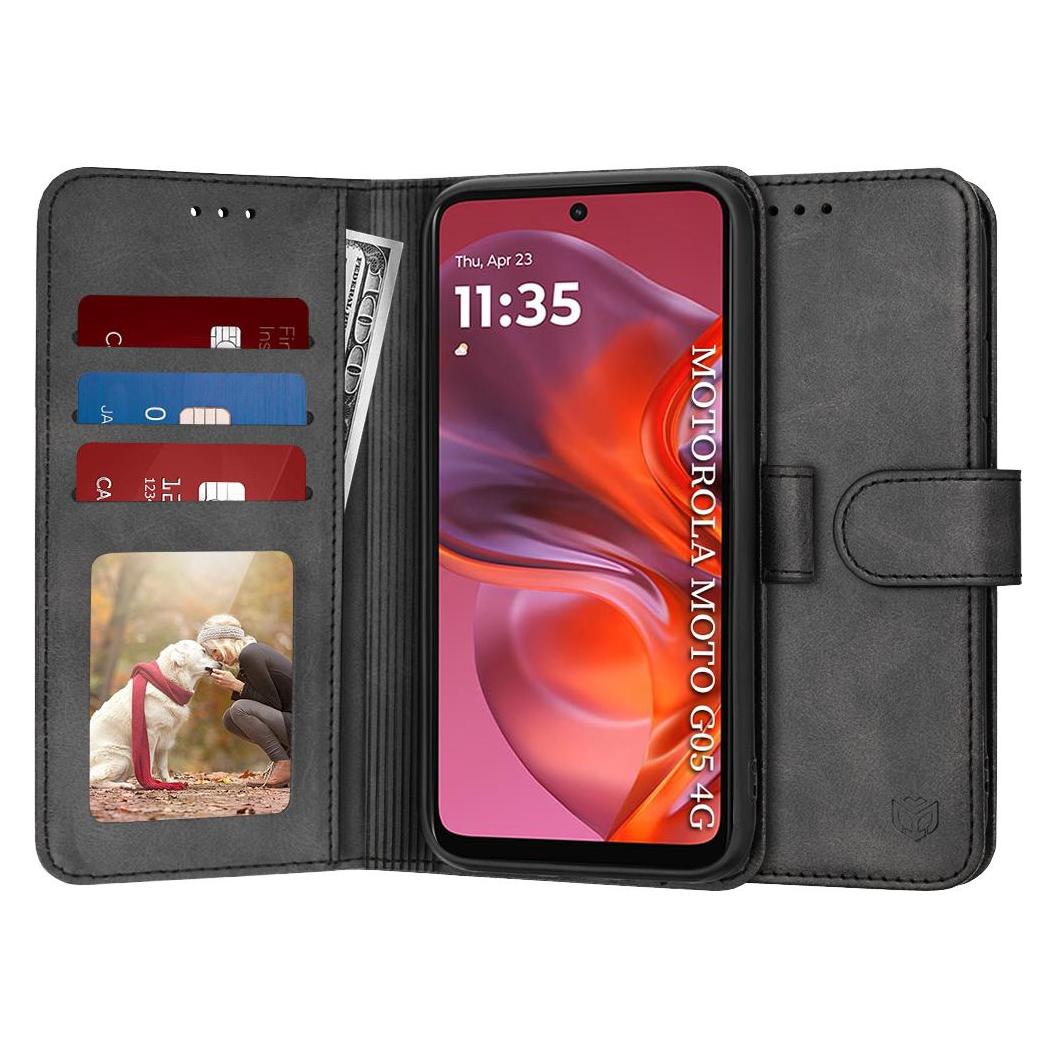 Techsuit - Diary Book - Motorola Moto G05 / E15 - Black (Motorola Moto G15, Motorola Moto G5) (61047845)