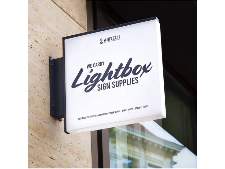 Enseigne lumineuse LED pour devanture de magasin, enseigne extérieure LED double face, enseigne lumineuse circulaire personnalisée