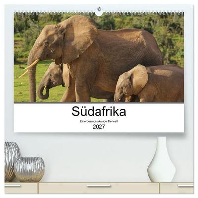 Südafrika - Eine beeindruckende Tierwelt (hochwertiger Premium Wandkalender 2027 DIN A2 quer), Kunstdruck in Hochglanz