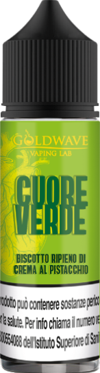 Goldwave Cuore Verde Liquido Shot 20ml Biscotto Crema Pistacchio