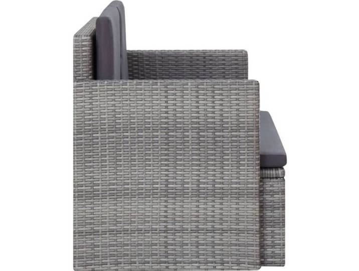 Chic - Canapé de jardin à 2 places - Sofa Divan Banquette de jardin Canapé Confortable avec coussins Gris Résine tressée @432811