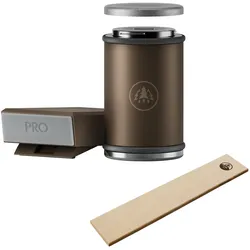 HORL® 3 PRO Bronze Rollschleifer mit Magnetschleiflehre & HORL® Abziehleder - Pr...