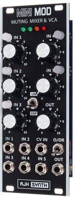 AJH Synth Muting Mixer & VCA black