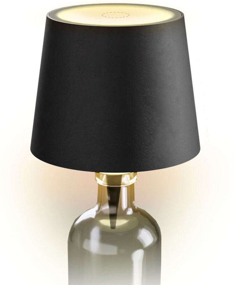 Genopladelig LED Bordlampe Skærm - SBS - Sort