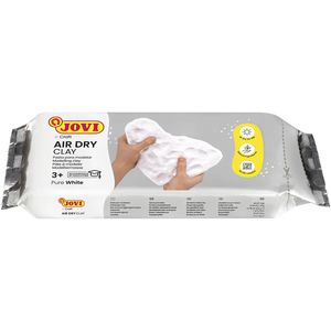 Jovi Modelliermasse 77-85 Air Dry, lufthärtend, weiß, Blockmasse, 500g