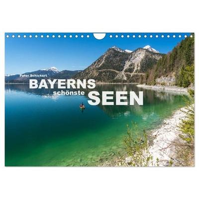 Bayerns schönste Seen (Wandkalender 2026 DIN A4 quer), CALVENDO Monatskalender