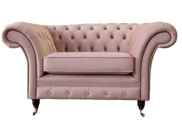 Xlmoebel Chesterfield-Sessel Rosa Sessel im Chesterfield-Stil mit luxuriöser Polsterung (Sessel), Hergestellt in Europa