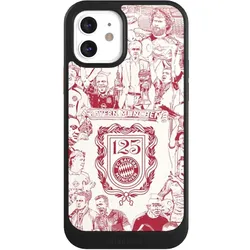 Nivocase Hülle für Apple iPhone 12 Handyhülle NIVOcore Case Schwarz FC Bayern München Offizielles (Apple iPhone 12), Smartphone Hülle, Schwarz