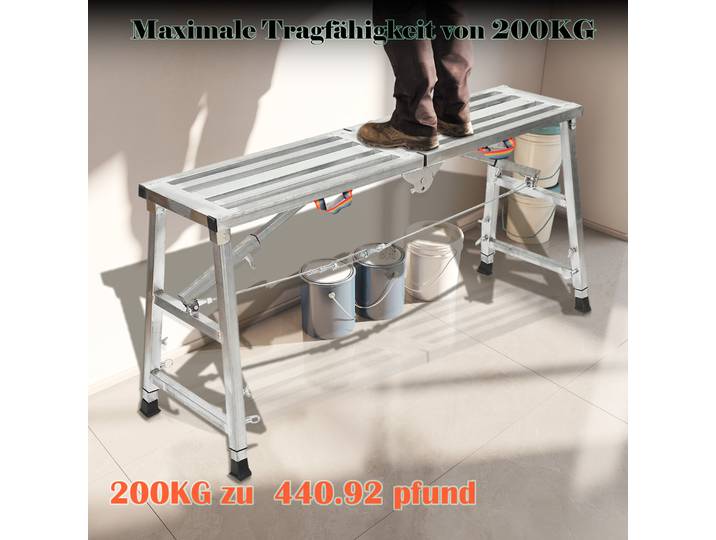 Tabouret cheval pliant, échafaudage, décoration de levage, étagère épaisse spéciale, échelle d'ingénierie de Construction 120x30x90cm