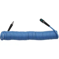 Stürmer, Zubehör Druckluftwerkzeug, Aircraft Spiralschlauch PU 8x12mm 10m mit Einhand-Sicherheitskupplung