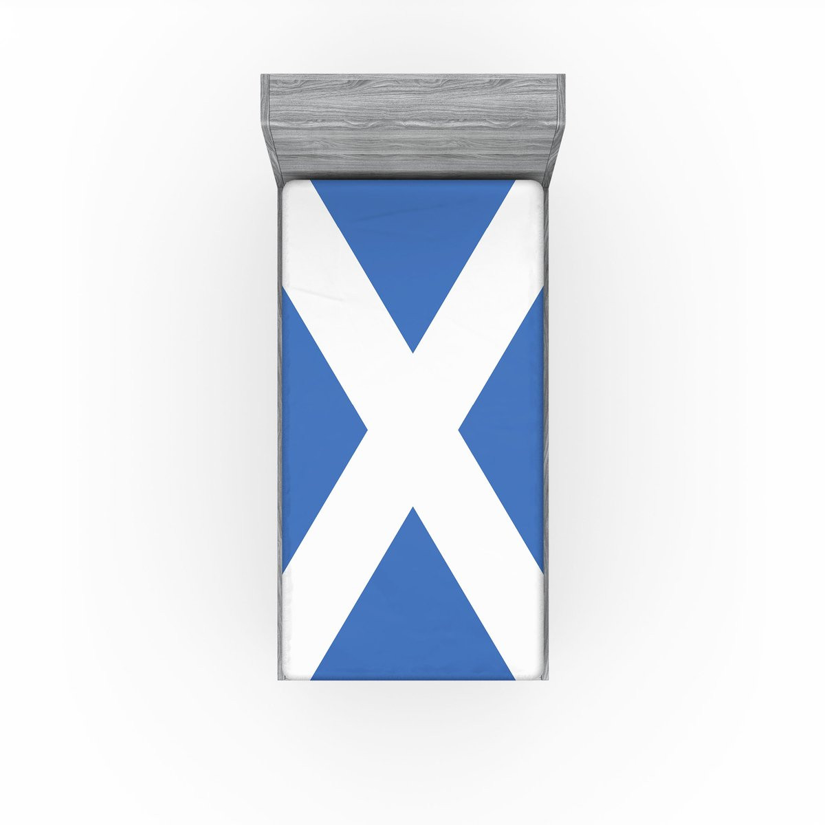 ABAKUHAUS Scotland Hoeslaken Vlag Real a Nation Art, Azure Blauw Wit, 90 x 190 cm